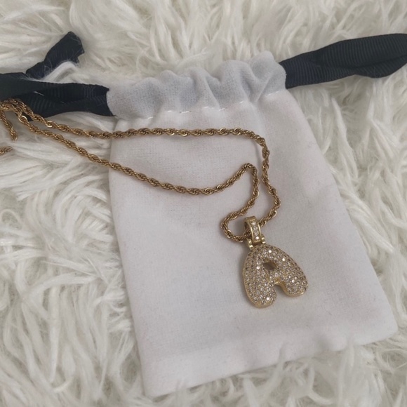 “A” Initial Necklace Rope Chain ( BRAND NEW) - Picture 1 of 2